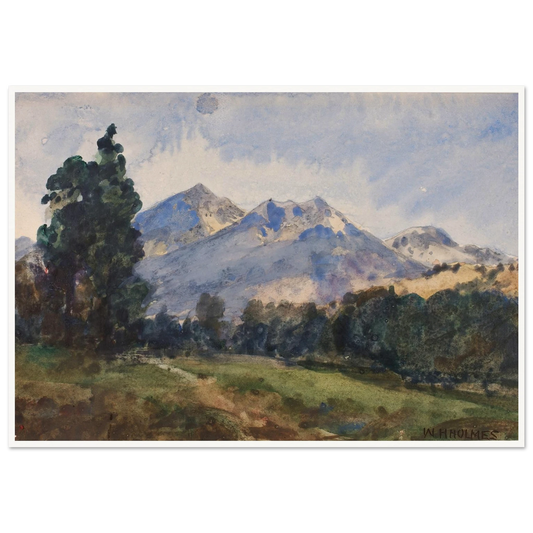 Wyoming Foot Hills (1921) Art Print | William Henry Holmes-Quipham Collections