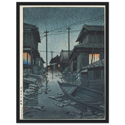 Kawarago no yau (Night rain at Kawarago) (1947) Art Print | Kawase Hasui-Quipham Collections