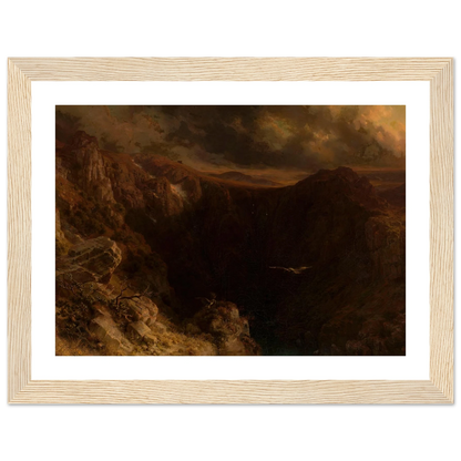Evening in the mountains (1843) Art Print | August Behrendsen-Quipham Collections