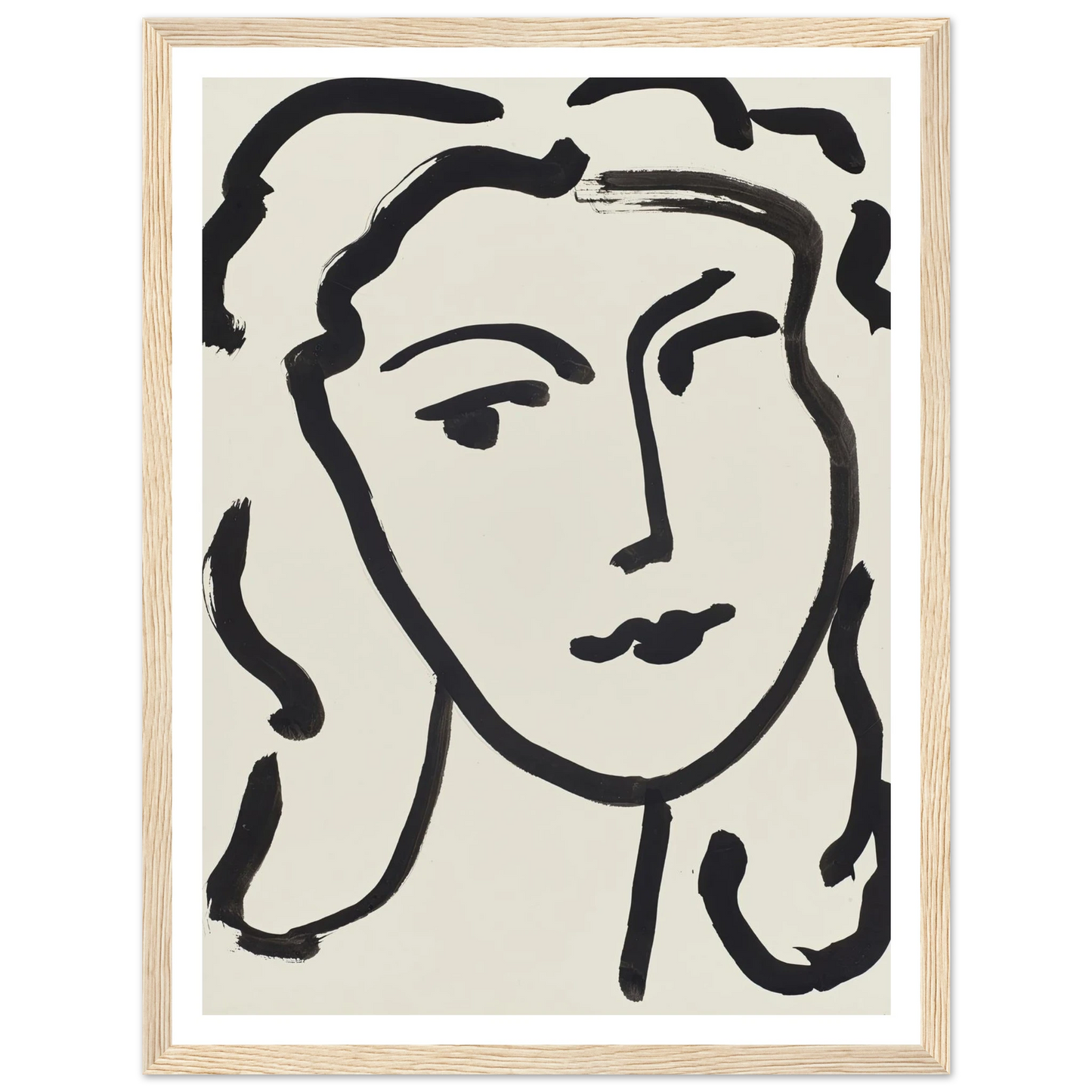 Visage de femme (1948) Art Print | Henri Matisse-Quipham Collections