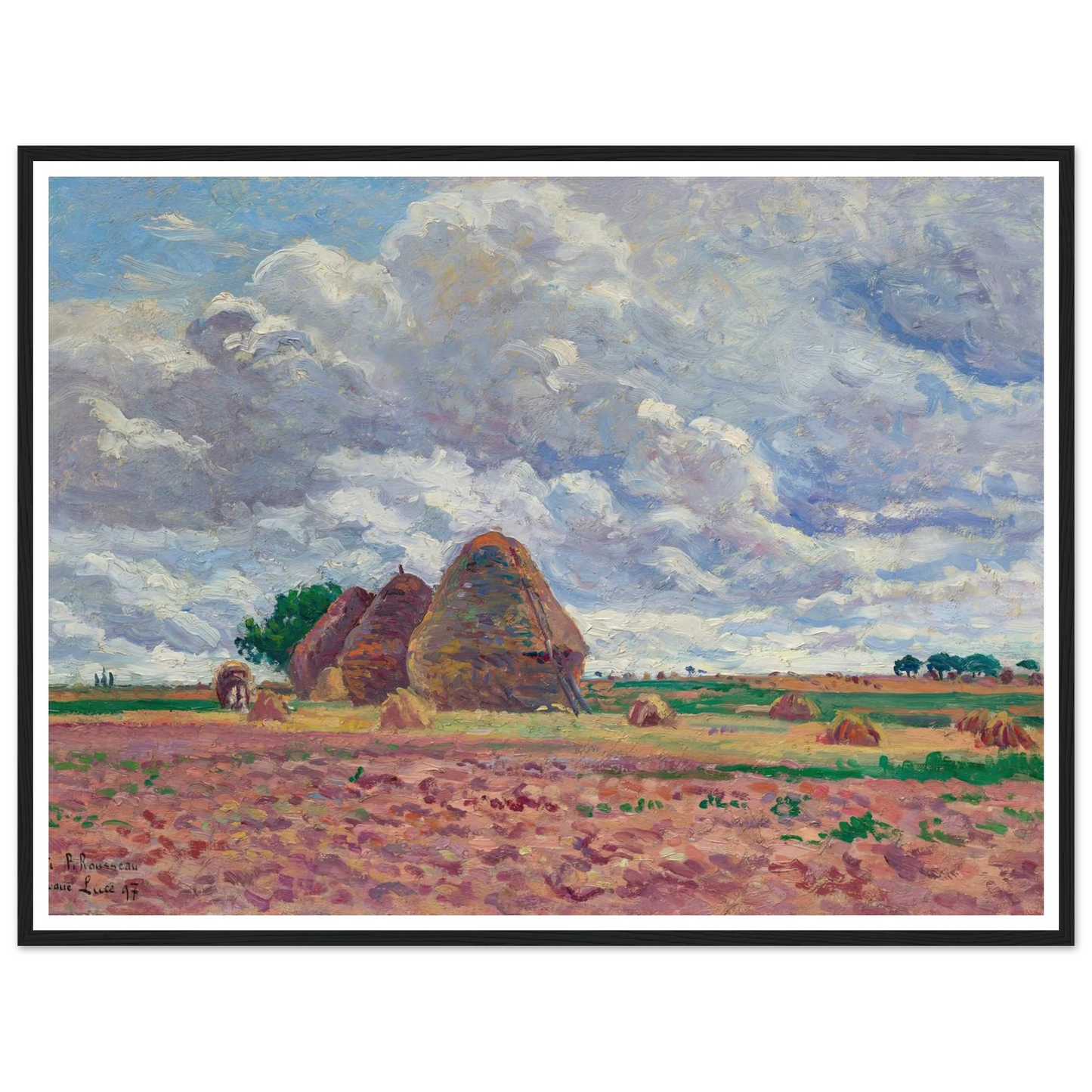 Éragny, Les Meules (1897) Art Print | Maximilien Luce-Quipham Collections