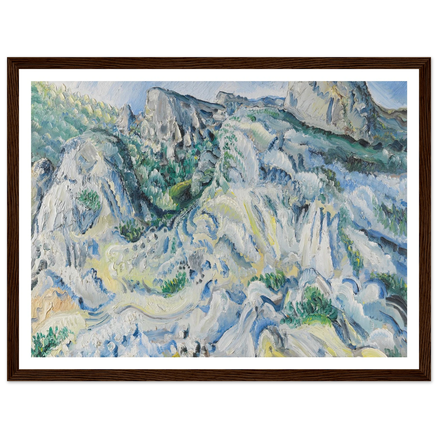 Felslandschaft bei Ulm (Landschaft bei Blaubeuren) (1929) Art Print | Paul Kleinschmidt-Quipham Collections