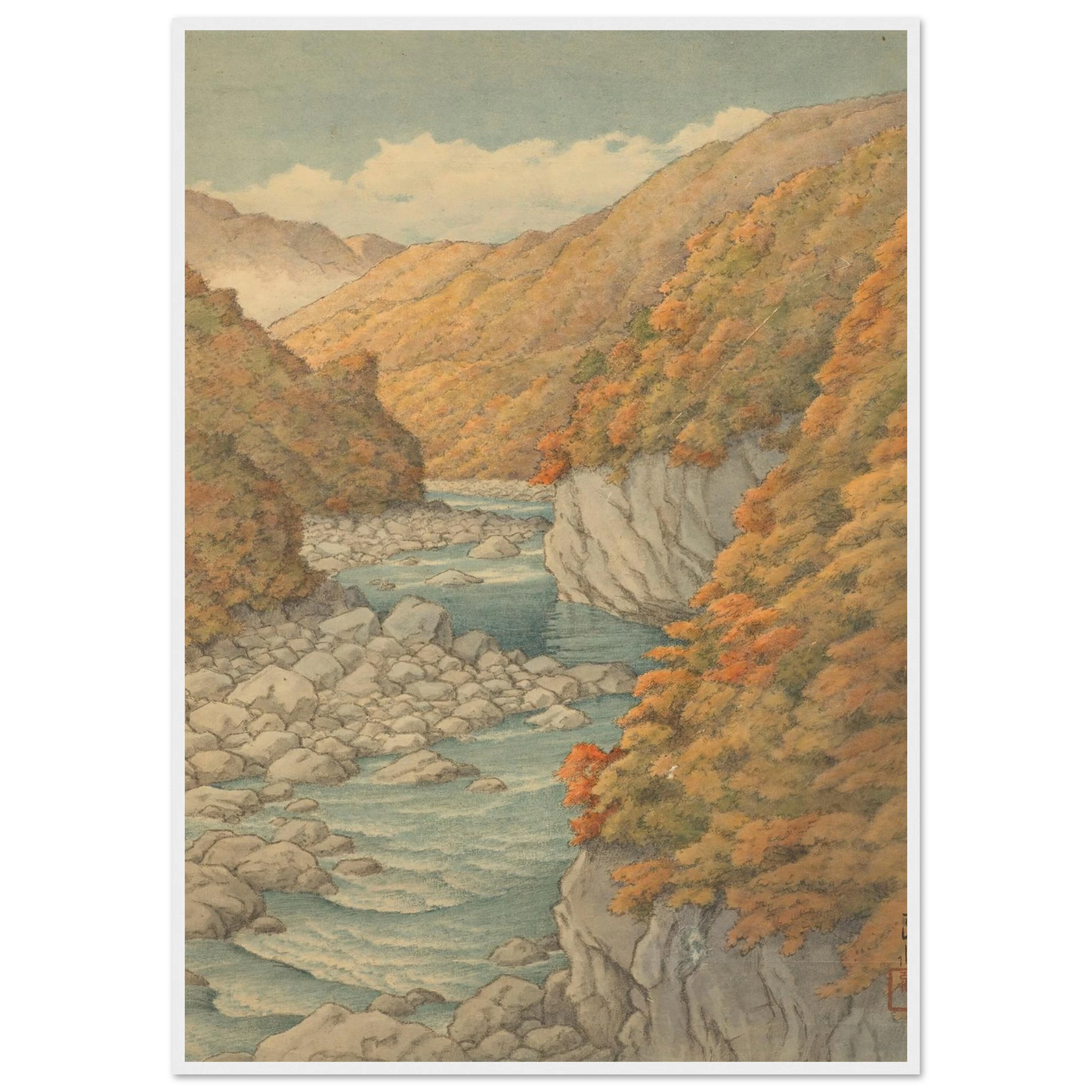Autumn landscape Art Print | Kawase Hasui-Quipham Collections