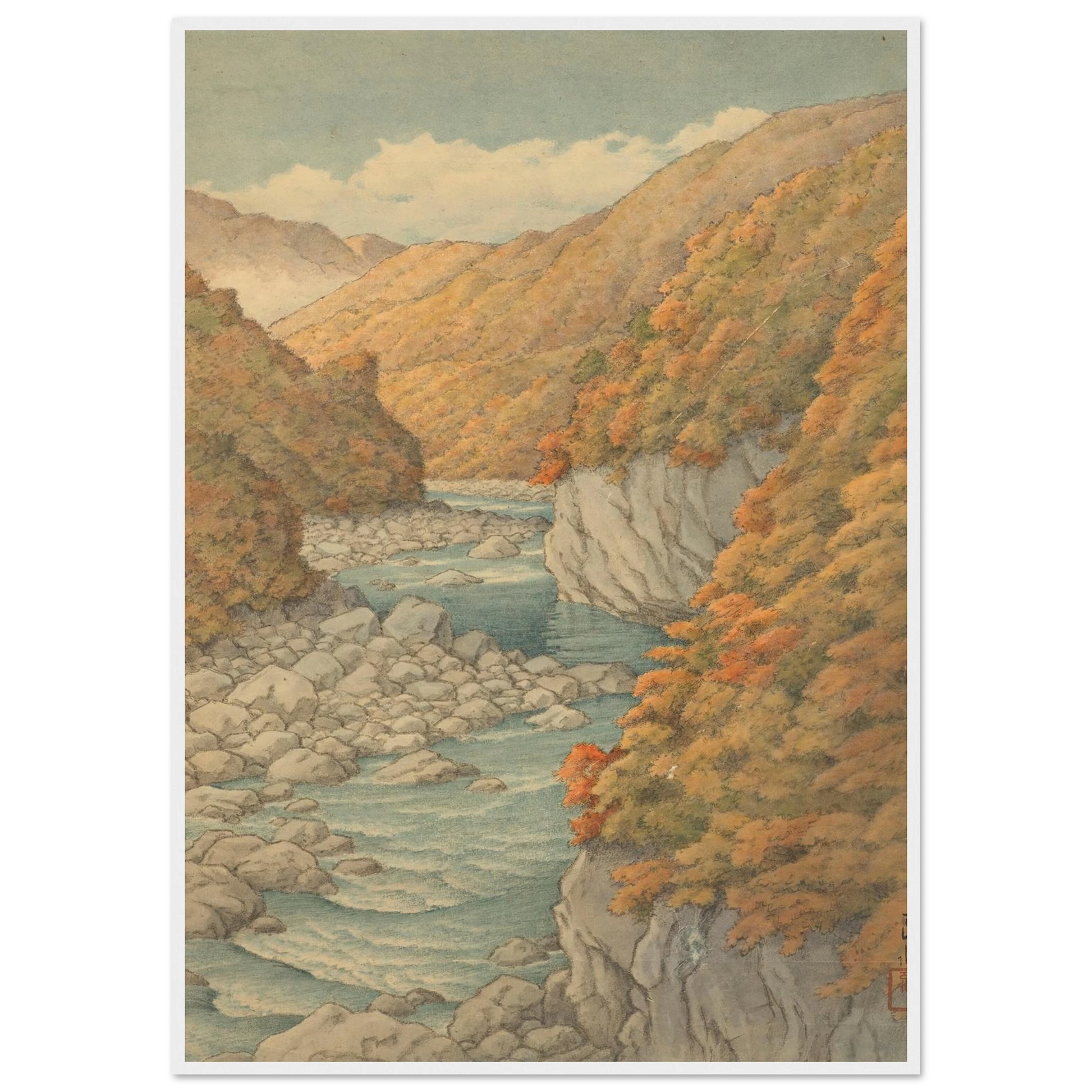 Autumn landscape Art Print | Kawase Hasui-Quipham Collections