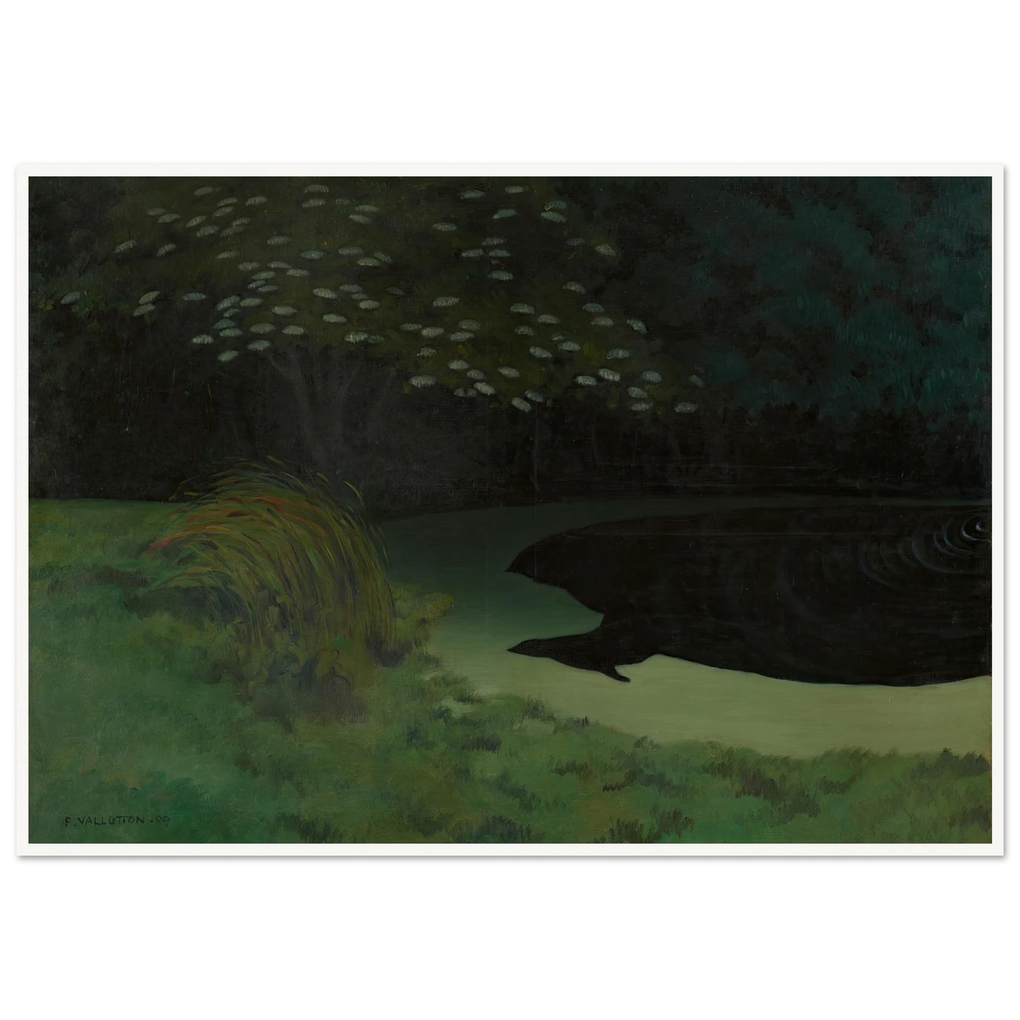 The Pond (Honfleur) (1909) Art Print | Felix Vallotton-Quipham Collections