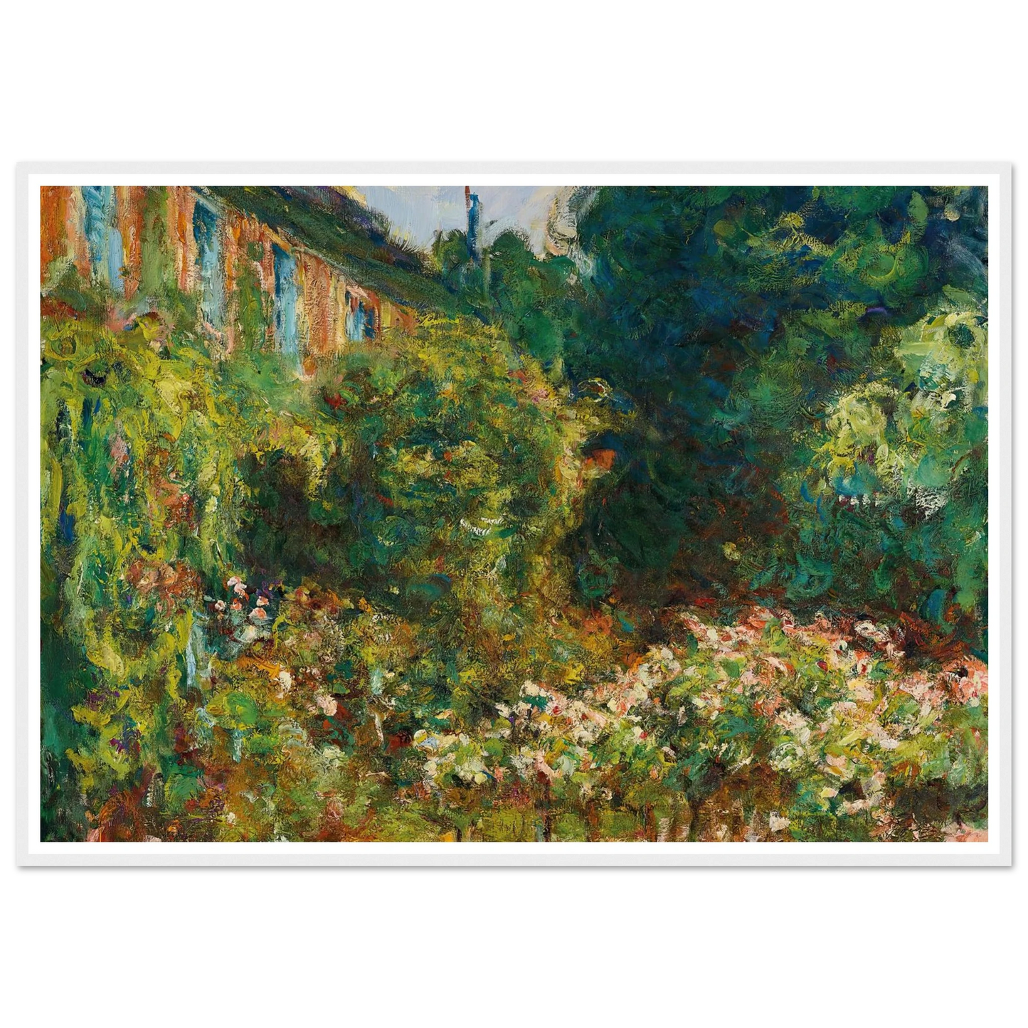 La maison de l’artiste à Giverny (1912) Art Print | Claude Monet-Quipham Collections
