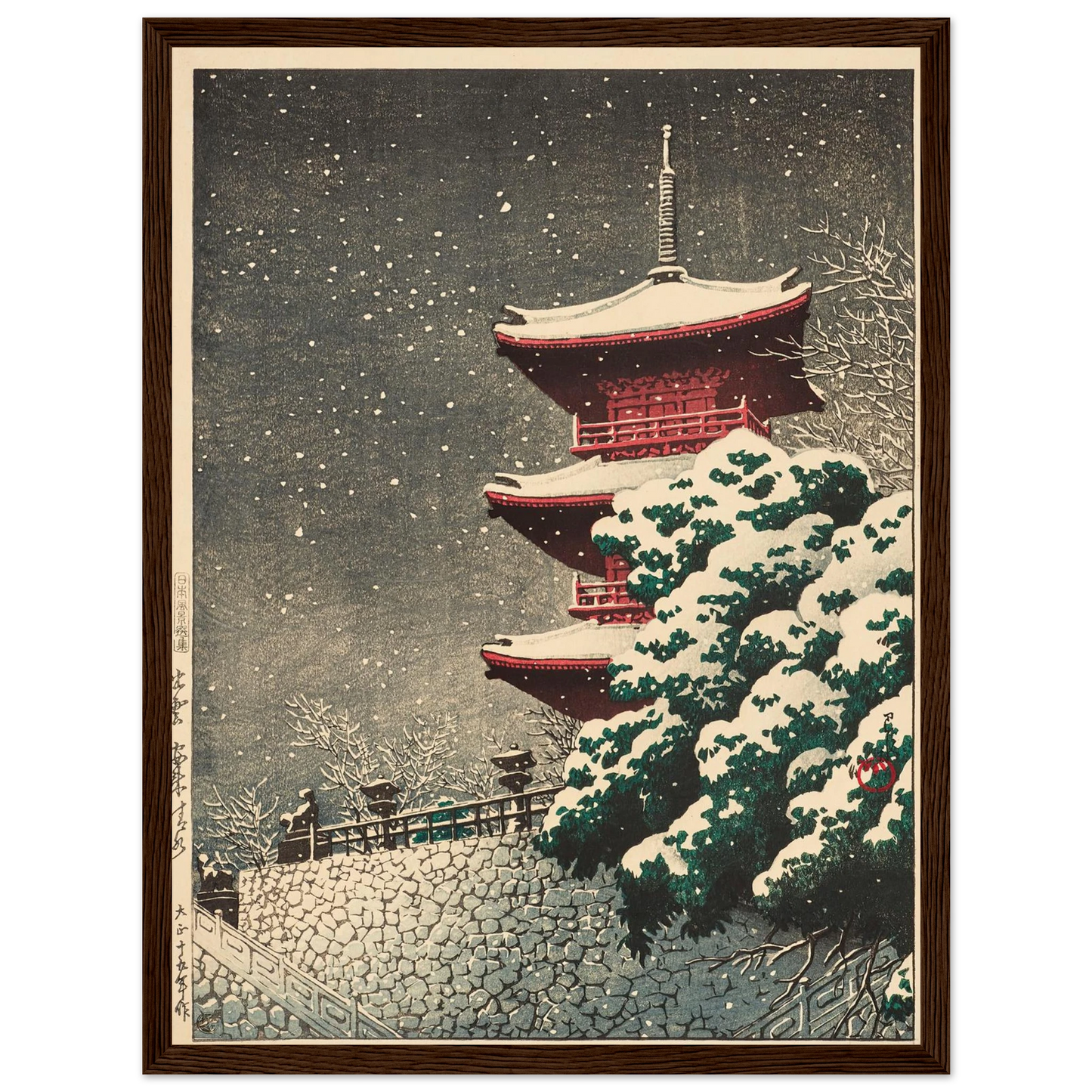 Izumo, Yasugi Kiyomizu (Yasugi Kiyomizu Temple at Izumo) (1926) Art Print | Kawase Hasui-Quipham Collections