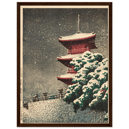 Izumo, Yasugi Kiyomizu (Yasugi Kiyomizu Temple at Izumo) (1926) Art Print | Kawase Hasui-Quipham Collections