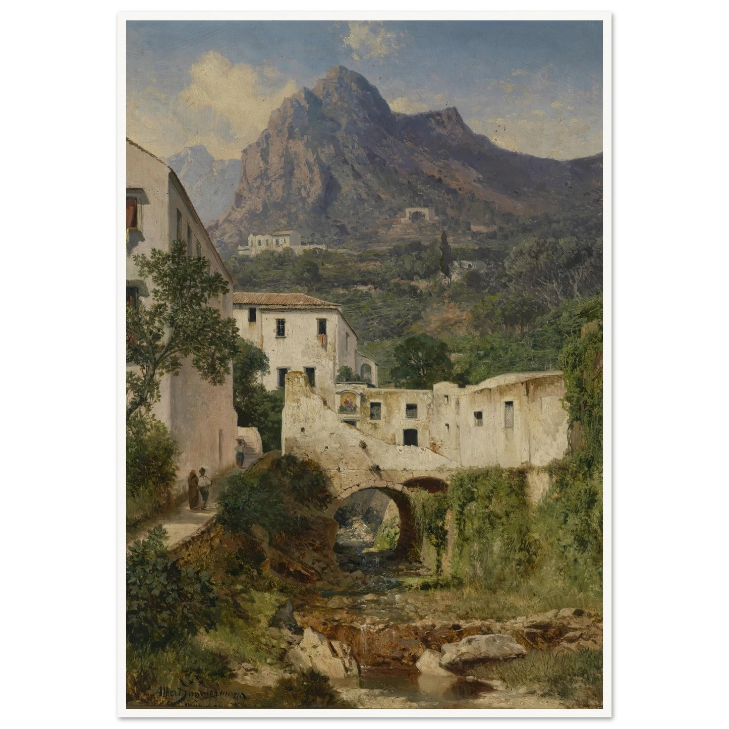 Mühltal bei Amalfi Art Print | Albert Zimmermann-Quipham Collections