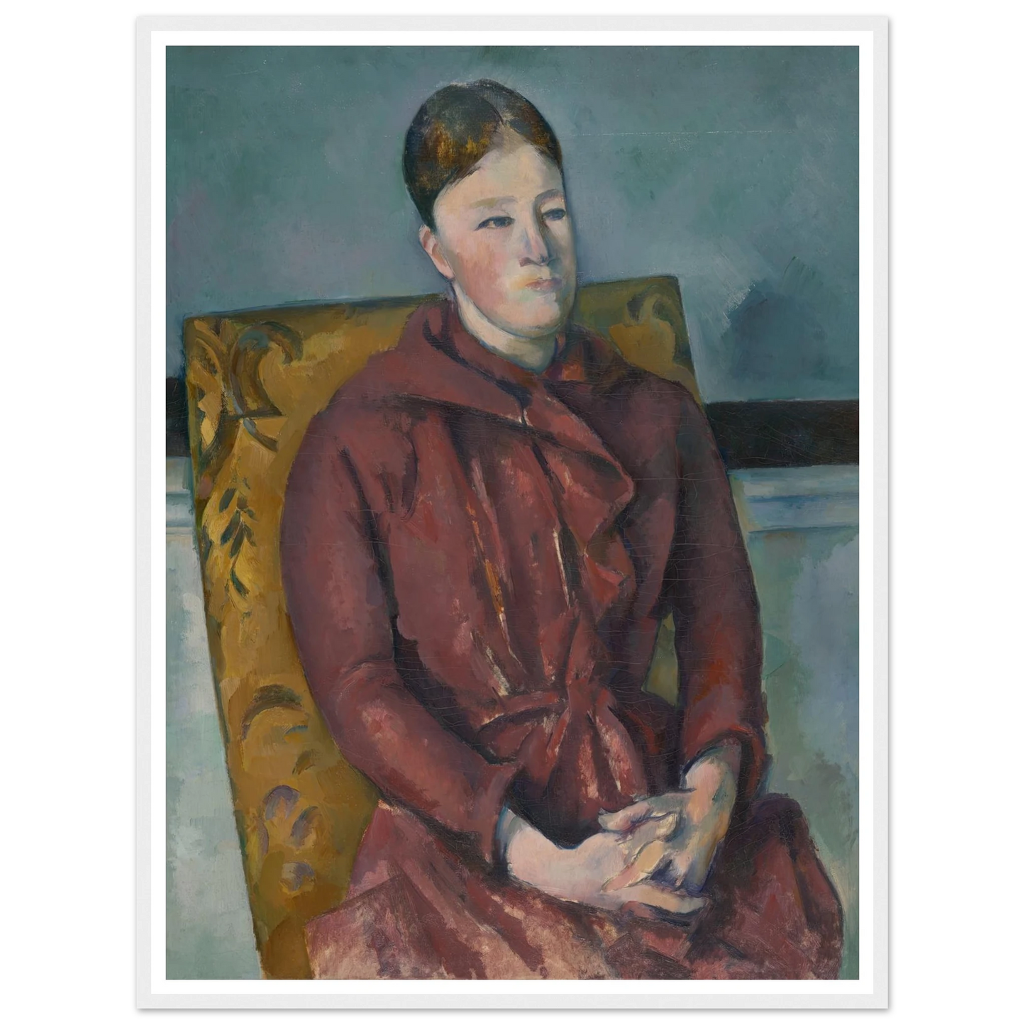 Madame Cézanne in a Yellow Chair (1888-90) Art Print | Paul Cezanne-Quipham Collections