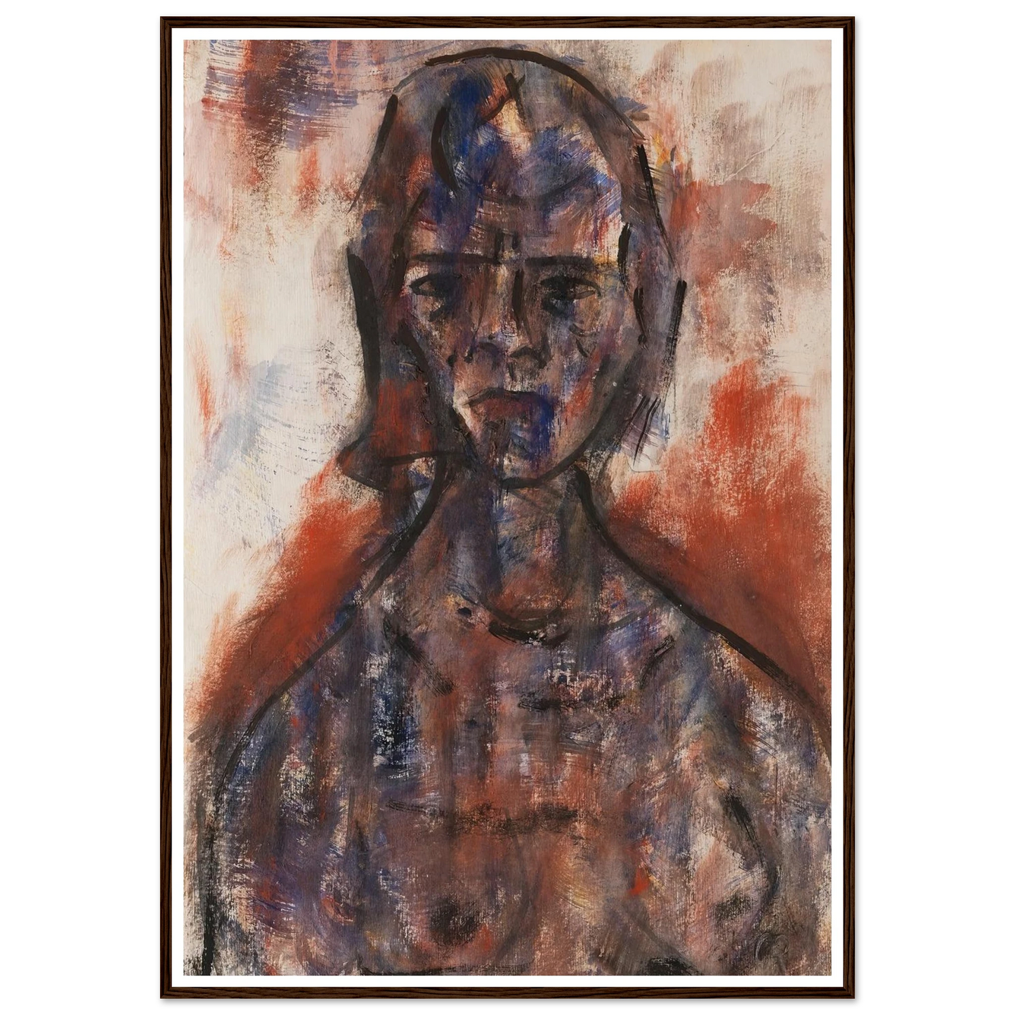 Aktstudie (1920) Art Print | Christian Rohlfs-Quipham Collections