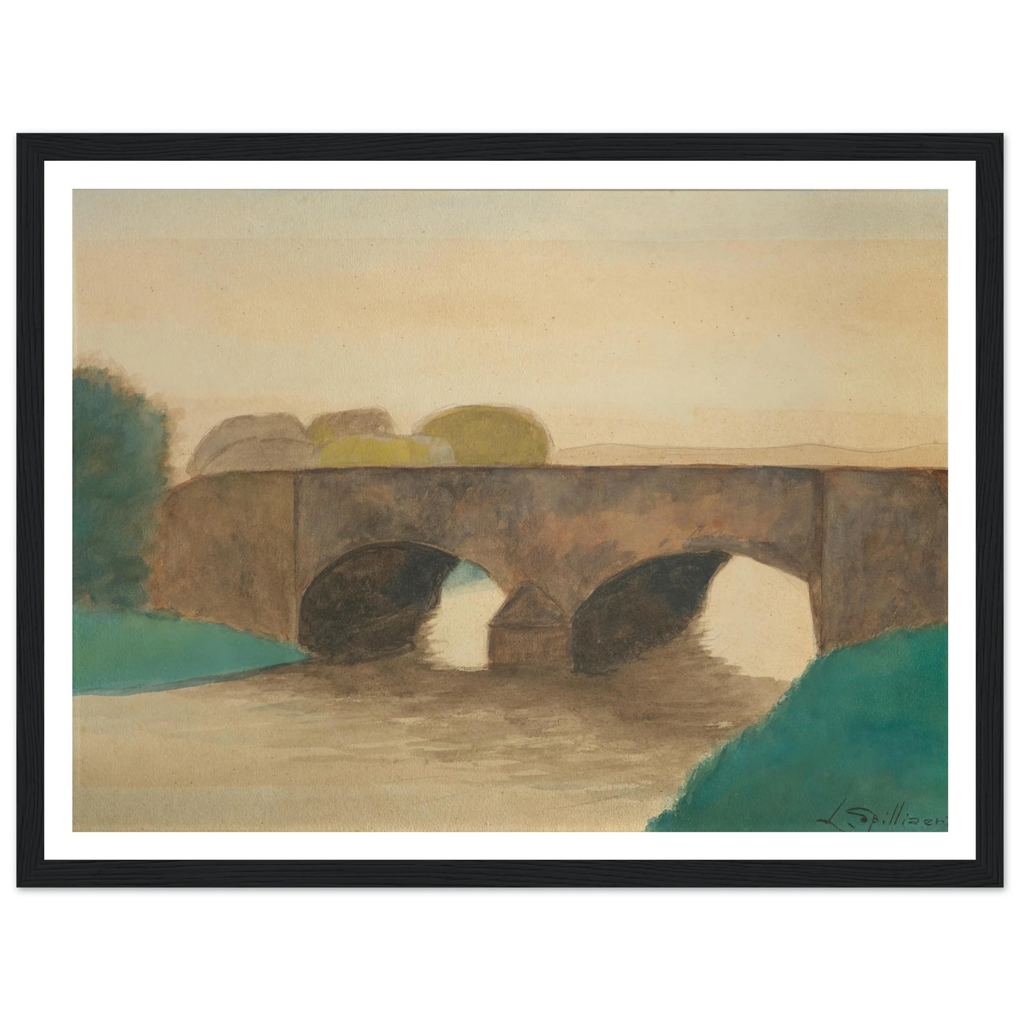 Brug (1930) Art Print | Leon Spilliaert-Quipham Collections