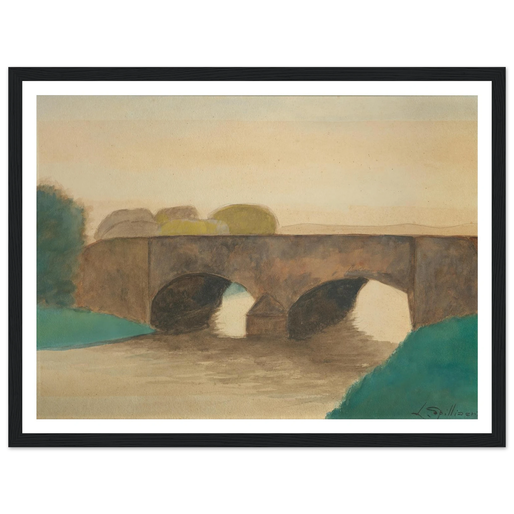 Brug (1930) Art Print | Leon Spilliaert-Quipham Collections