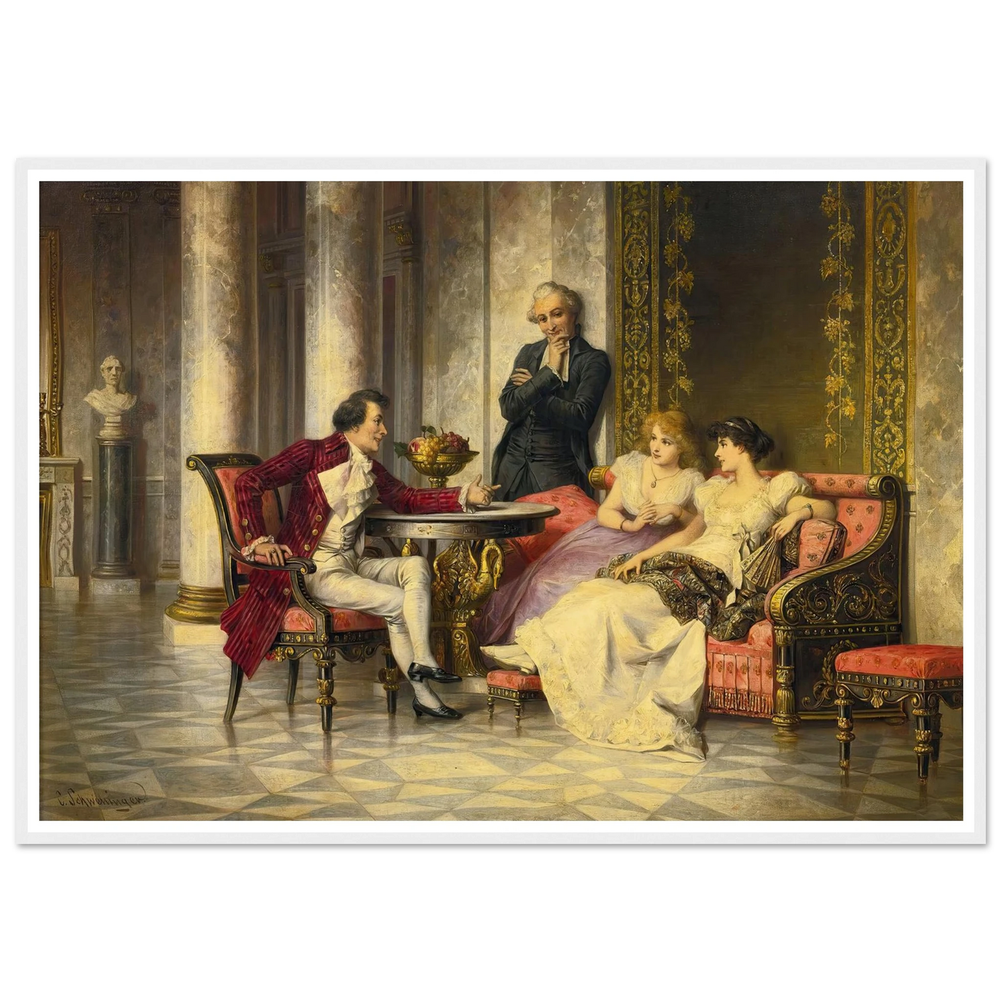 Court Intrigues Art Print | Carl Schweninger Jr-Quipham Collections