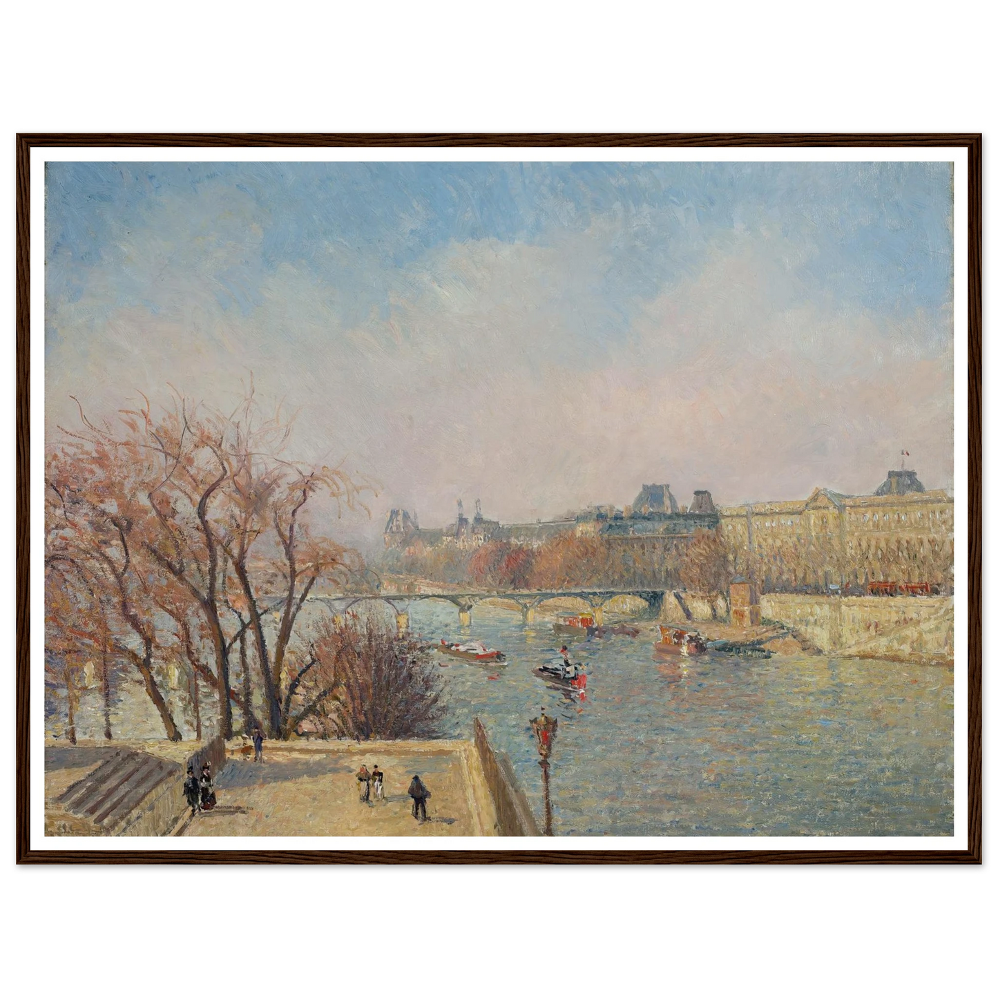 The Louvre, Morning, Sunlight (1901) Art Print | Camille Pissarro-Quipham Collections