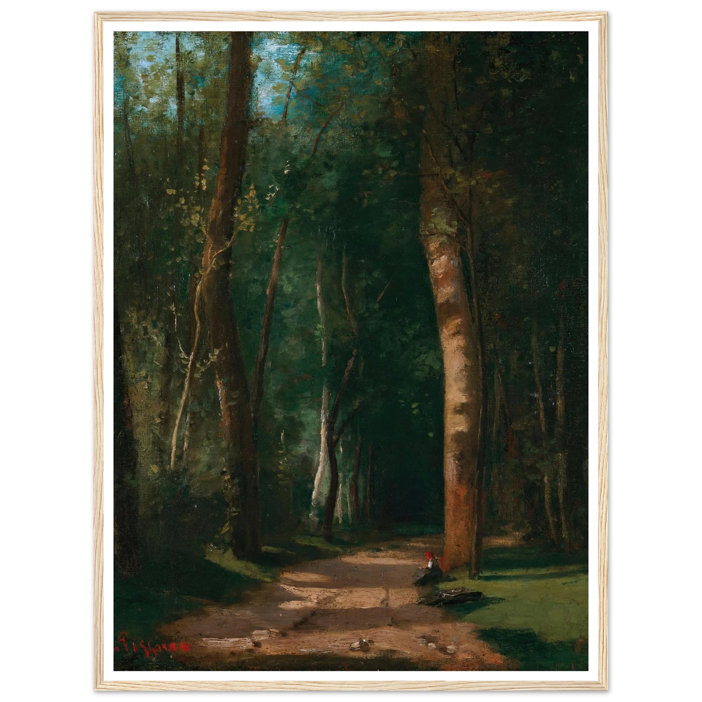 Allée Dans Une Fôret Art Print | Camille Pissarro-Quipham Collections