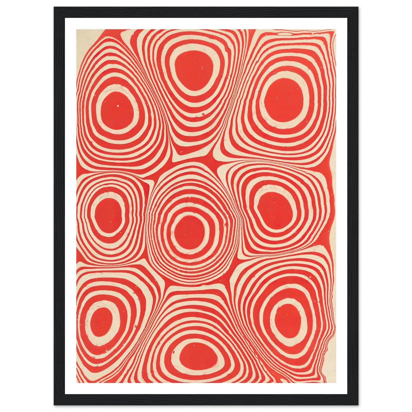 Marmorpapier (Kreise und kreisförmige Ringe) (1900 - 1921) Art Print | Anker Kyster-Quipham Collections