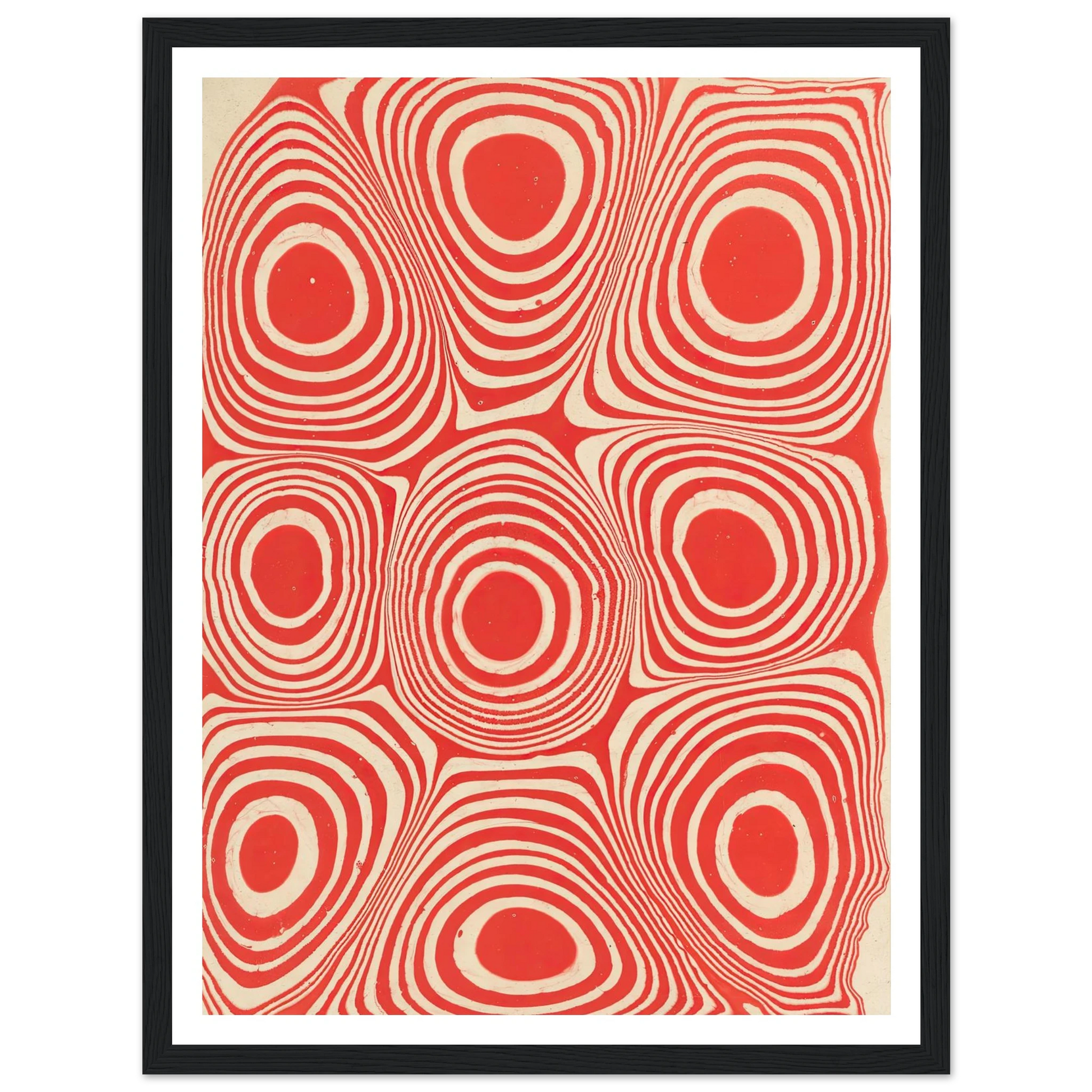 Marmorpapier (Kreise und kreisförmige Ringe) (1900 - 1921) Art Print | Anker Kyster-Quipham Collections