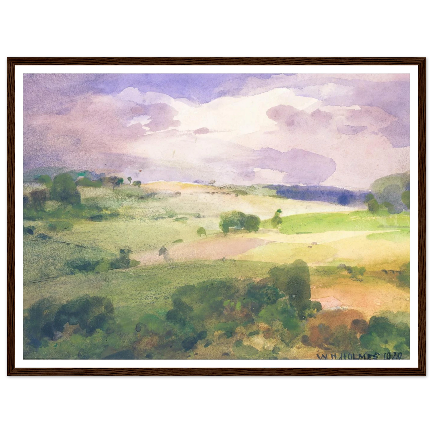 The Maryland Fields (1929) Art Print | William Henry Holmes-Quipham Collections
