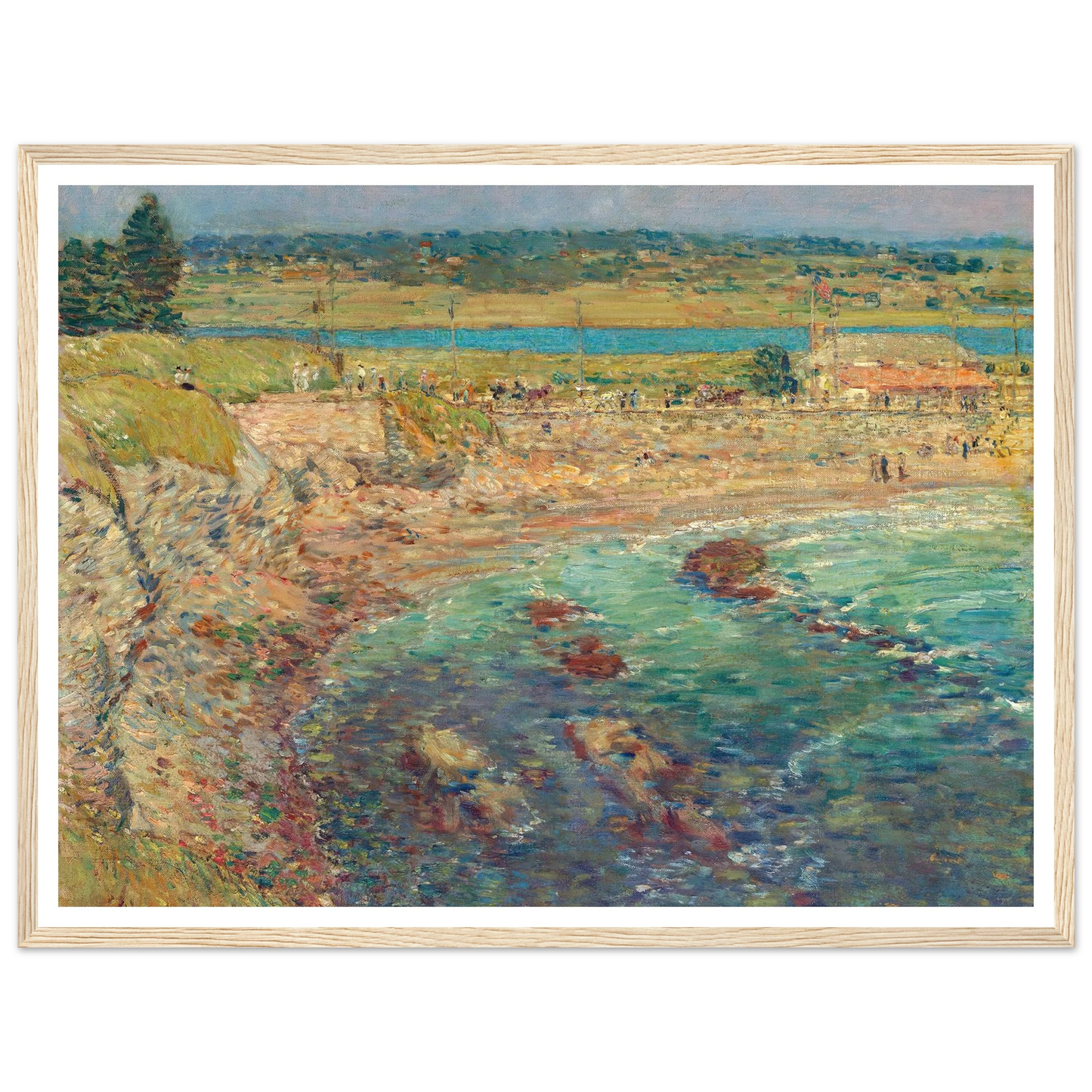 Bailey’s Beach, Newport, R.I. (1901) Art Print | Childe Hassam-Quipham Collections