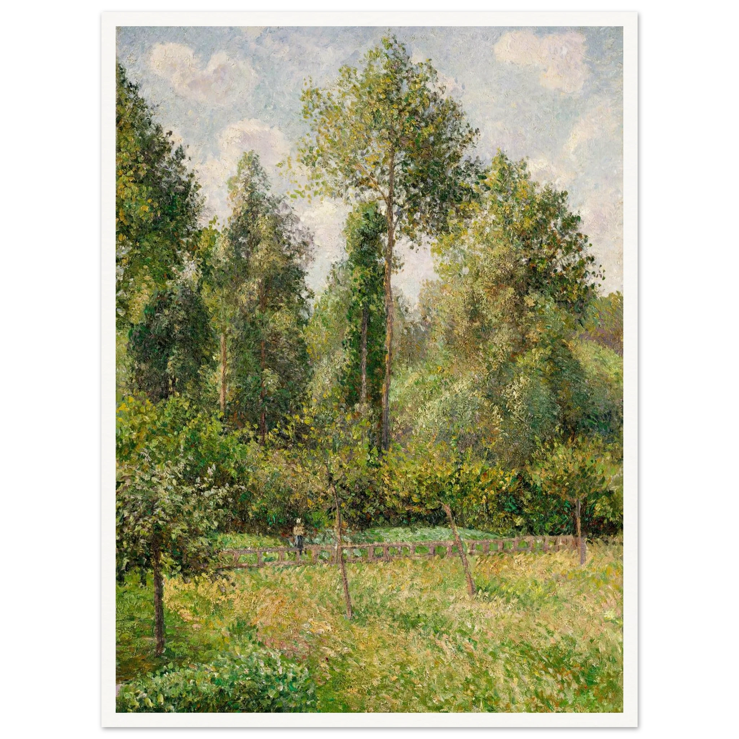 Poplars, Éragny (1895) Art Print | Camille Pissarro-Quipham Collections