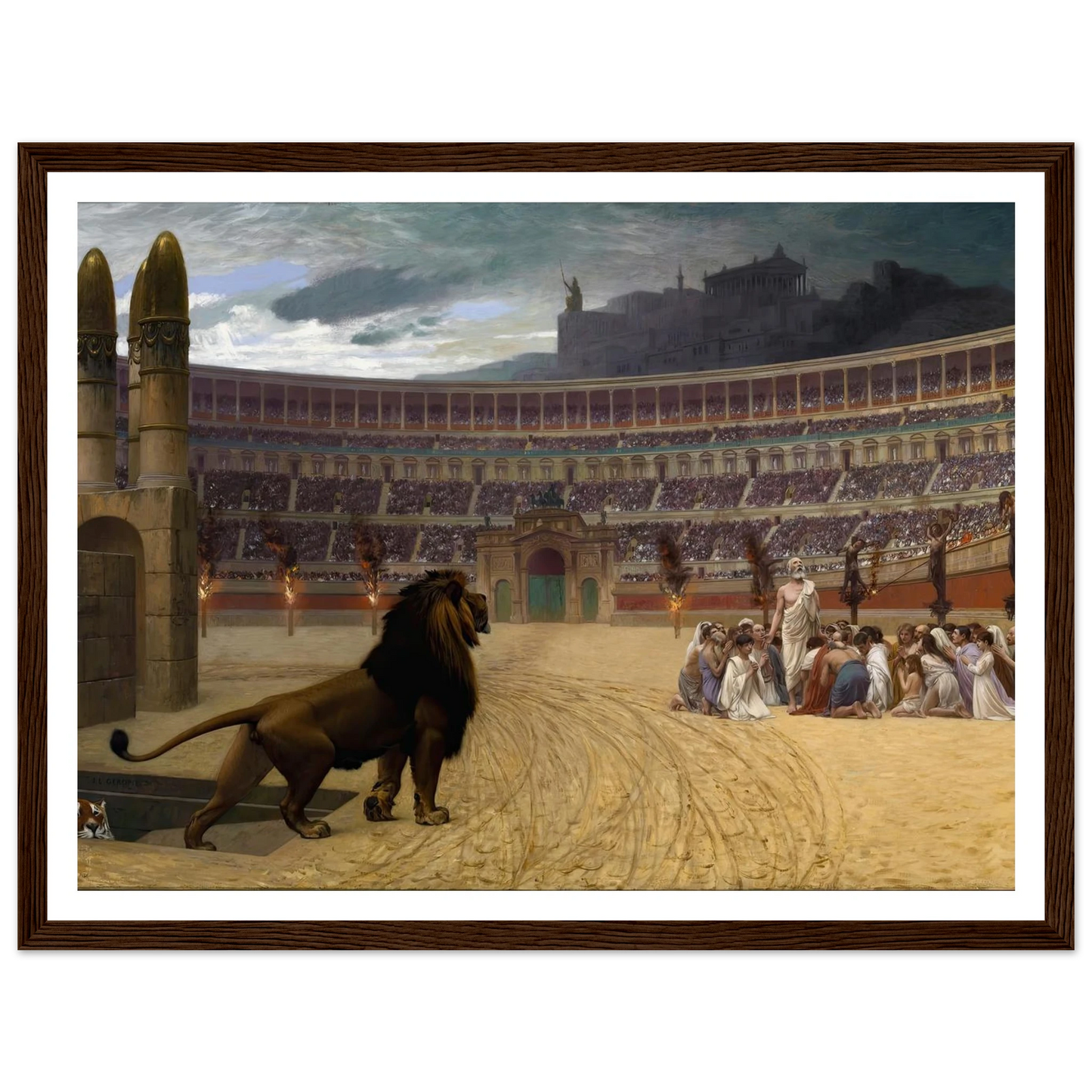 The Christian Martyrs’ Last Prayer (1863-1883) Art Print | Jean Leon Gerome-Quipham Collections
