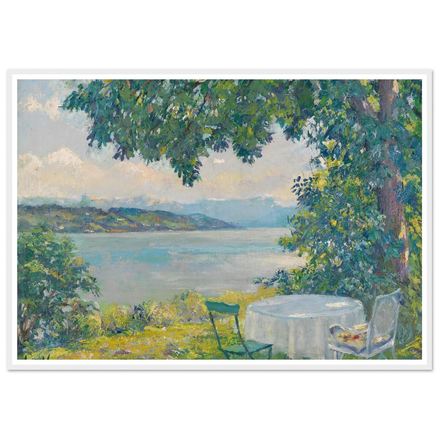 View of Lake Starnberg (1920-30) Art Print | Edward Cucue-Quipham Collections