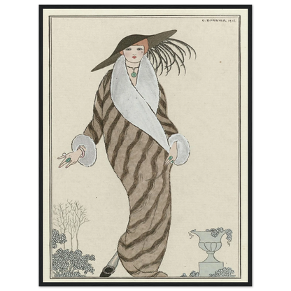 Manteau de Zibelin (1912) Art Print | George Barbier-Quipham Collections