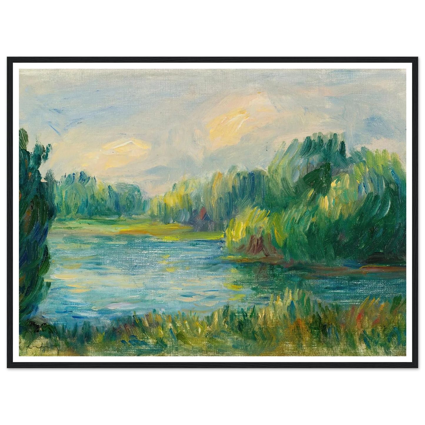Bord De Rivière Art Print | Pierre Auguste Renoir-Quipham Collections