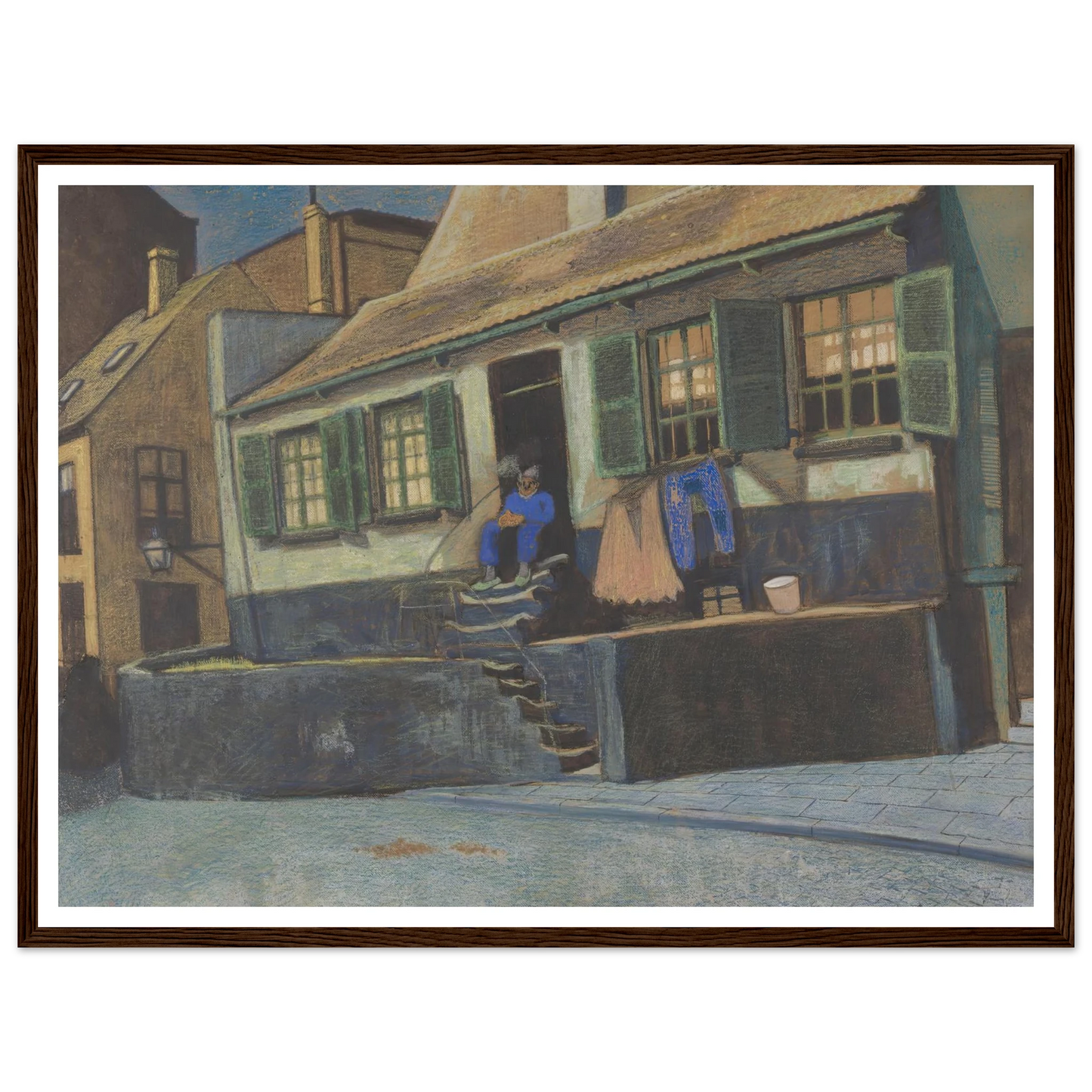 Het huis genaamd ‘De Preekstoel’ te Oostende (1911) Art Print | Leon Spilliaert-Quipham Collections
