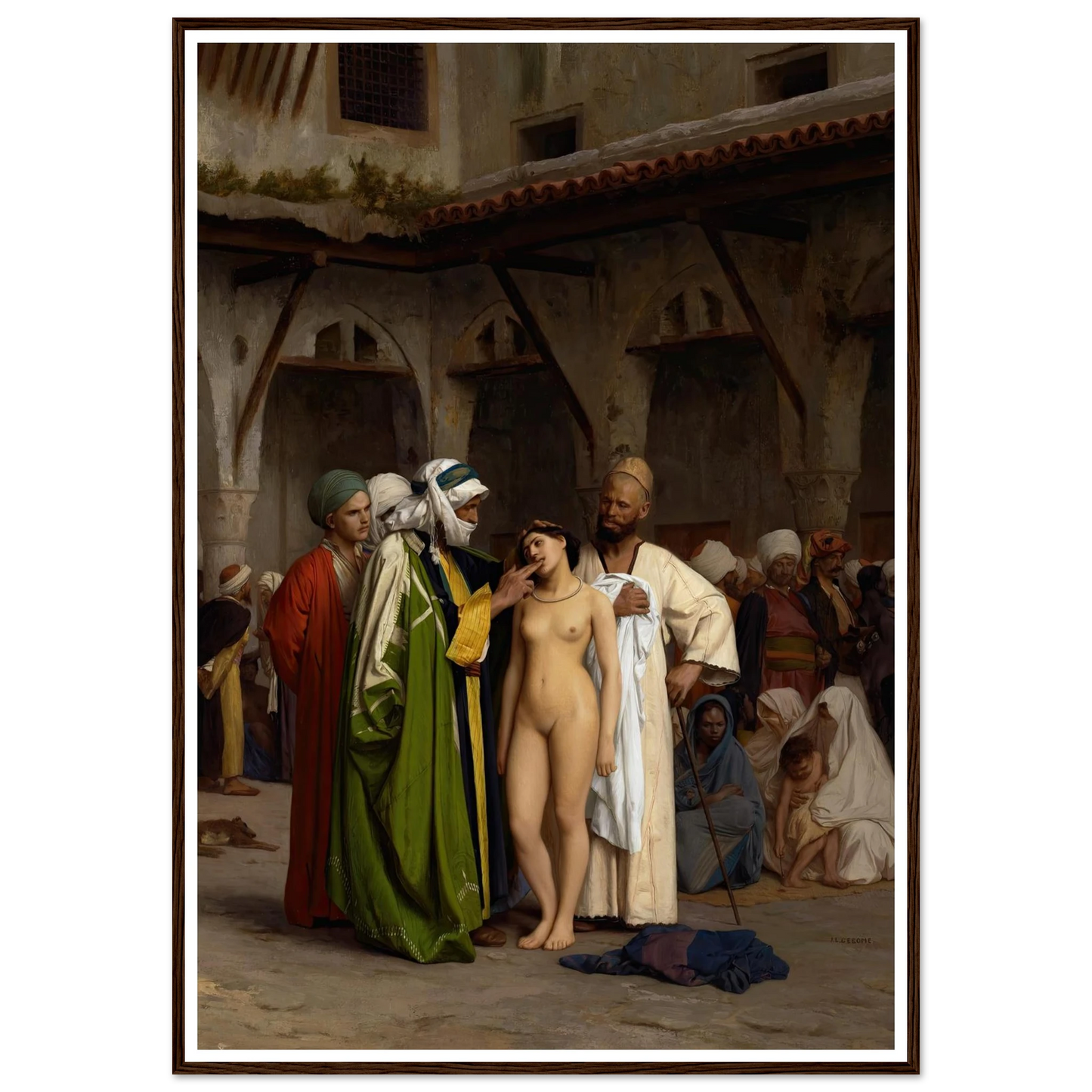The Slave Market (circa 1866) Art Print | Jean Leon Gerome-Quipham Collections