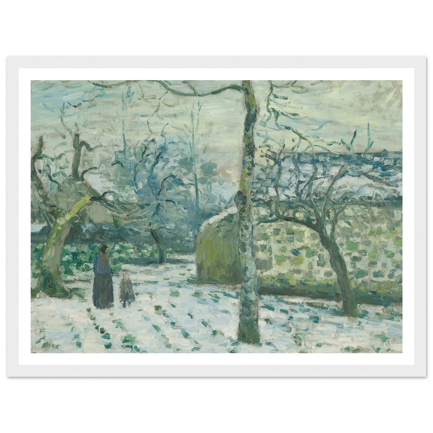 Effet De Neige À Montfoucault (circa 1874) Art Print | Camille Pissarro-Quipham Collections