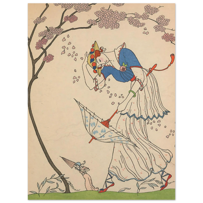 Le Coup de Vent (1914) Art Print | George Barbier-Quipham Collections