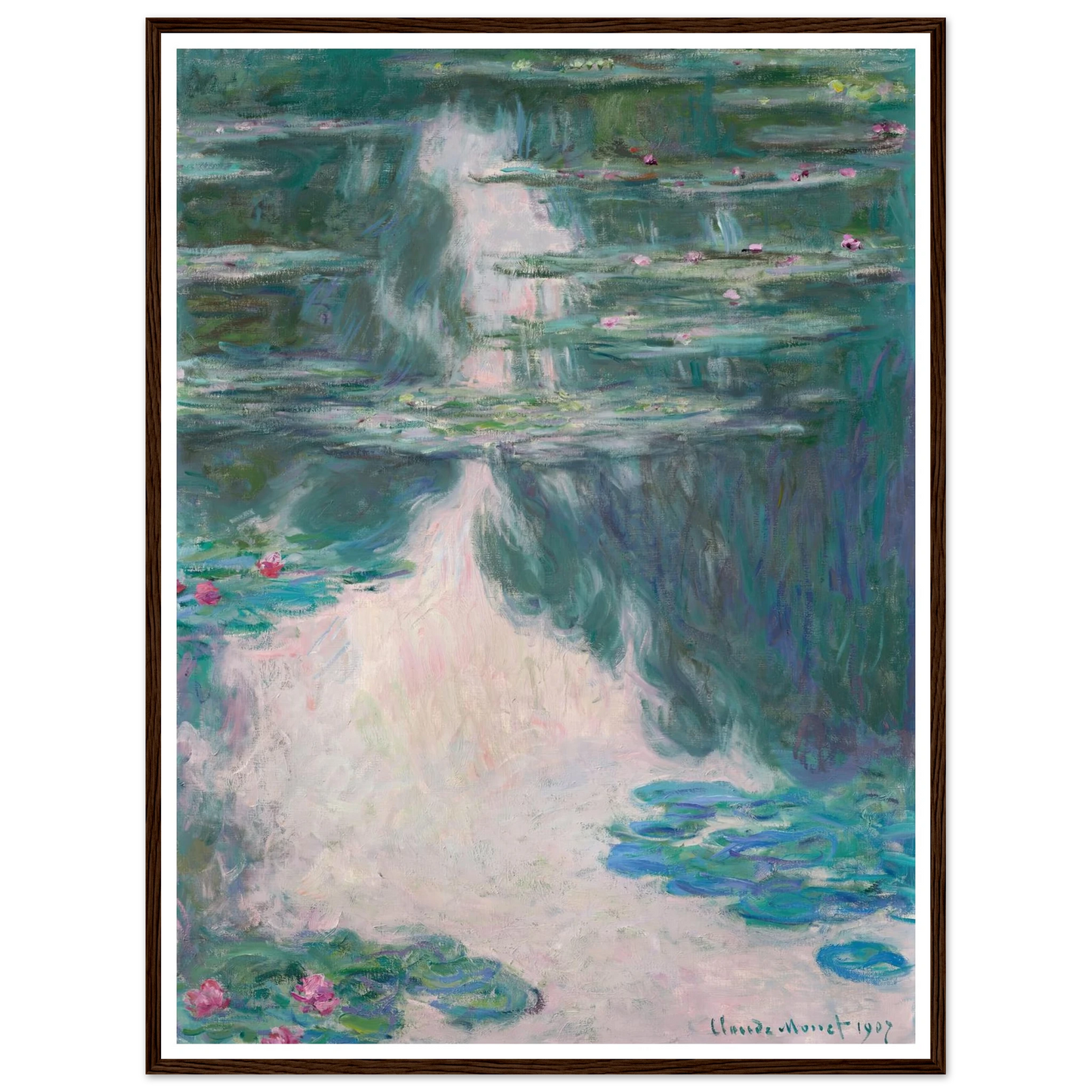 Nymphéas, temps gris (1907) Art Print | Claude Monet-Quipham Collections