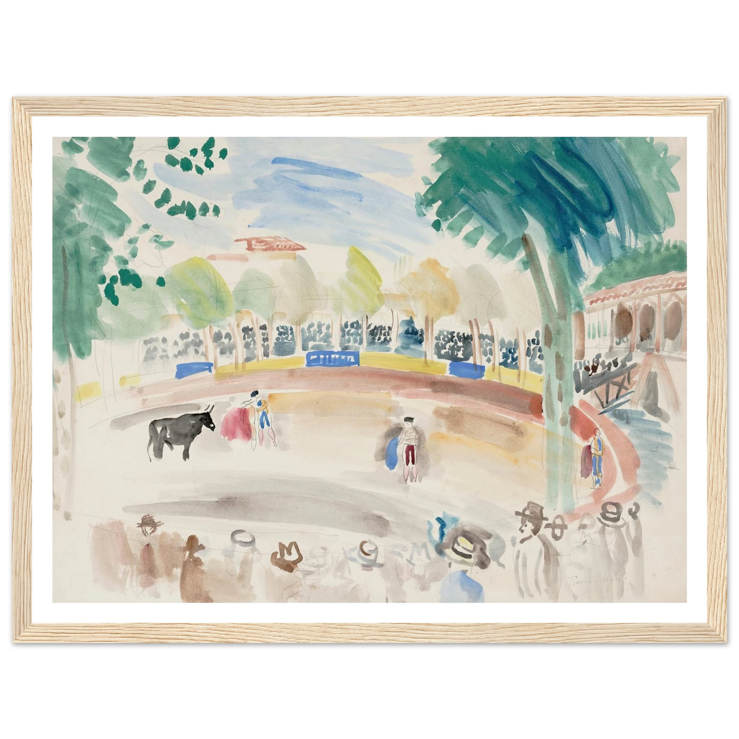 La corrida (1920) Art Print | Raoul Dufy-Quipham Collections
