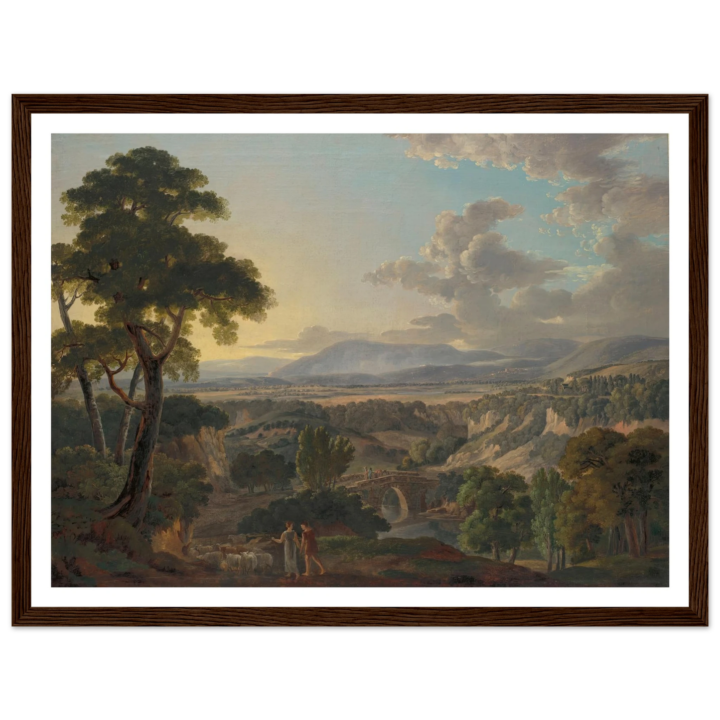 Italian Landscape with Shepherds Art Print | Peter Birmann-Quipham Collections