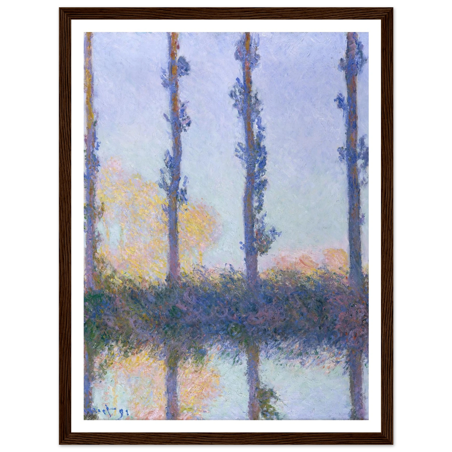 The Four Trees (1891) Art Print | Claude Monet-Quipham Collections