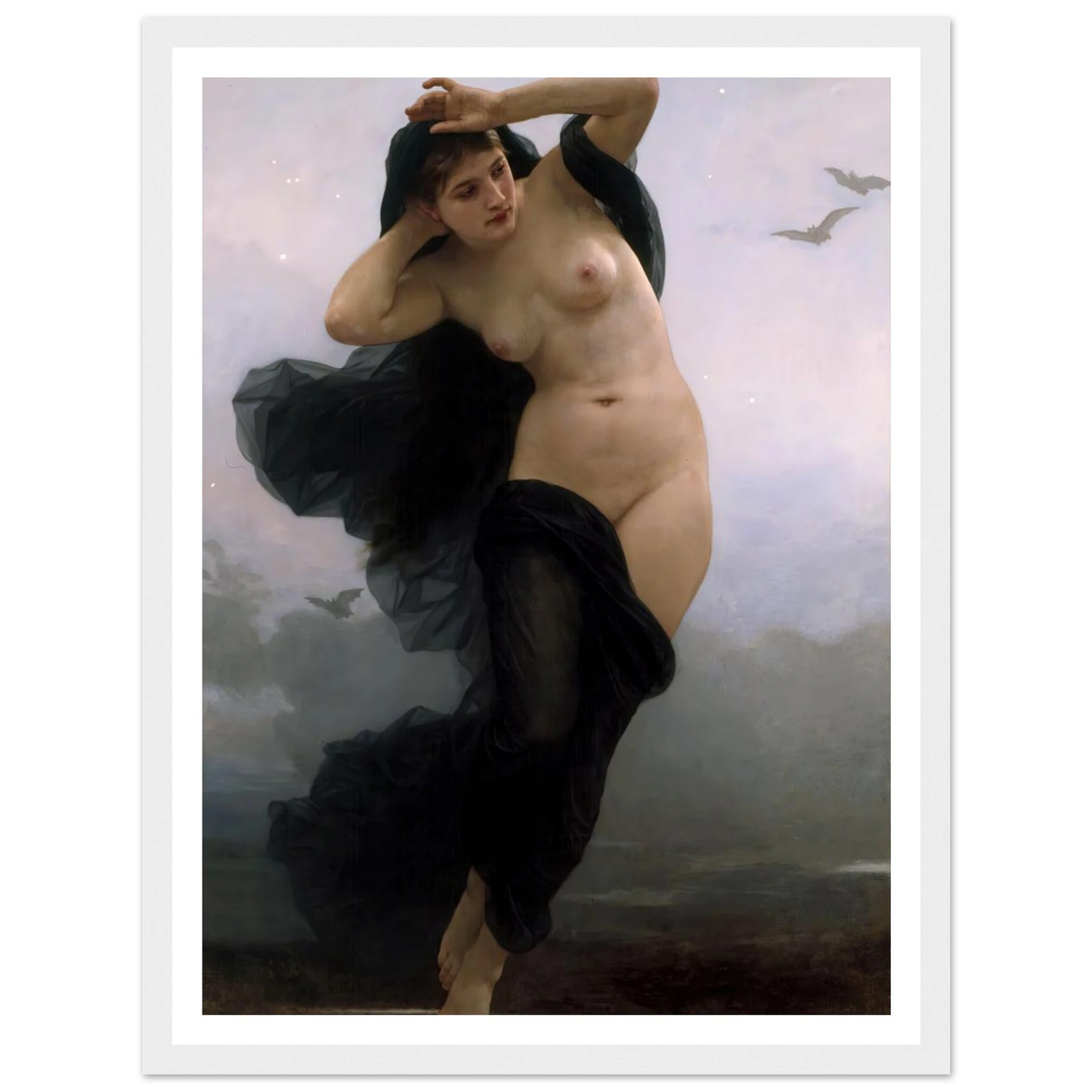 La Nuit (1883) Art Print | William Bouguereau-Quipham Collections