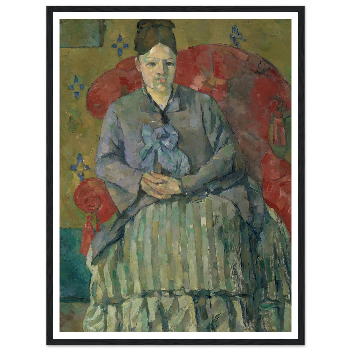 Madame Cézanne in a Red Armchair (about 1877) Art Print | Paul Cezanne-Quipham Collections