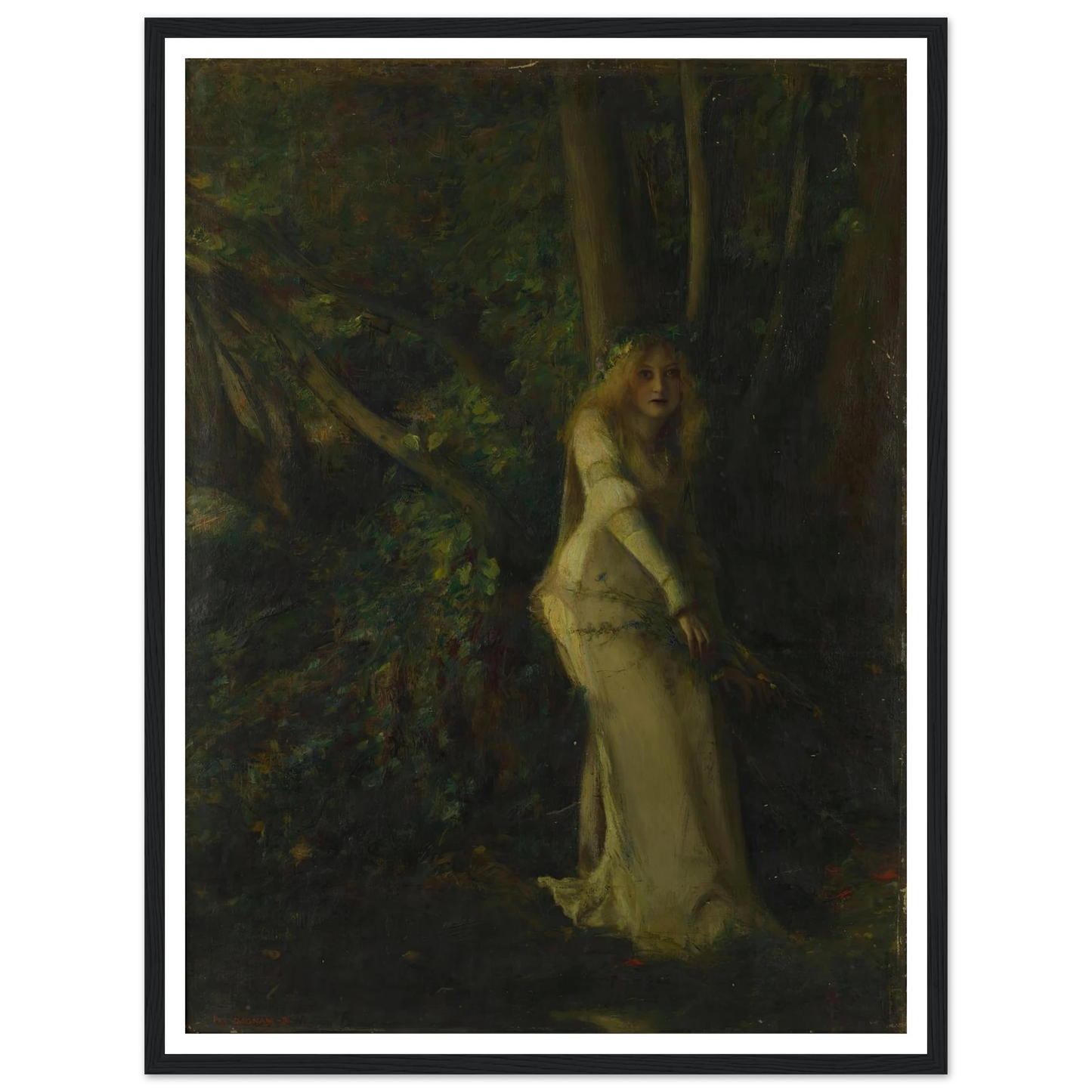 A Young Woman in the Play Art Print | Pascal Adolphe Jean Dagnan Bouveret-Quipham Collections