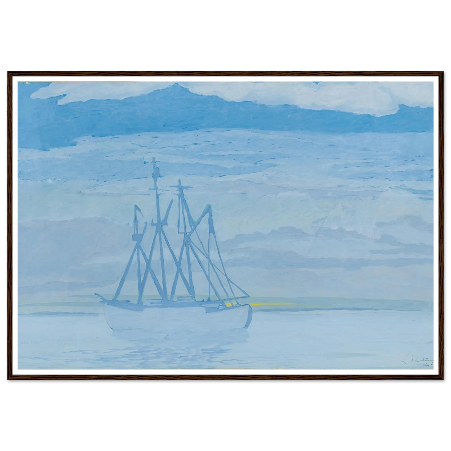 Chalutier sur la mer (1921) Art Print | Leon Spilliaert-Quipham Collections