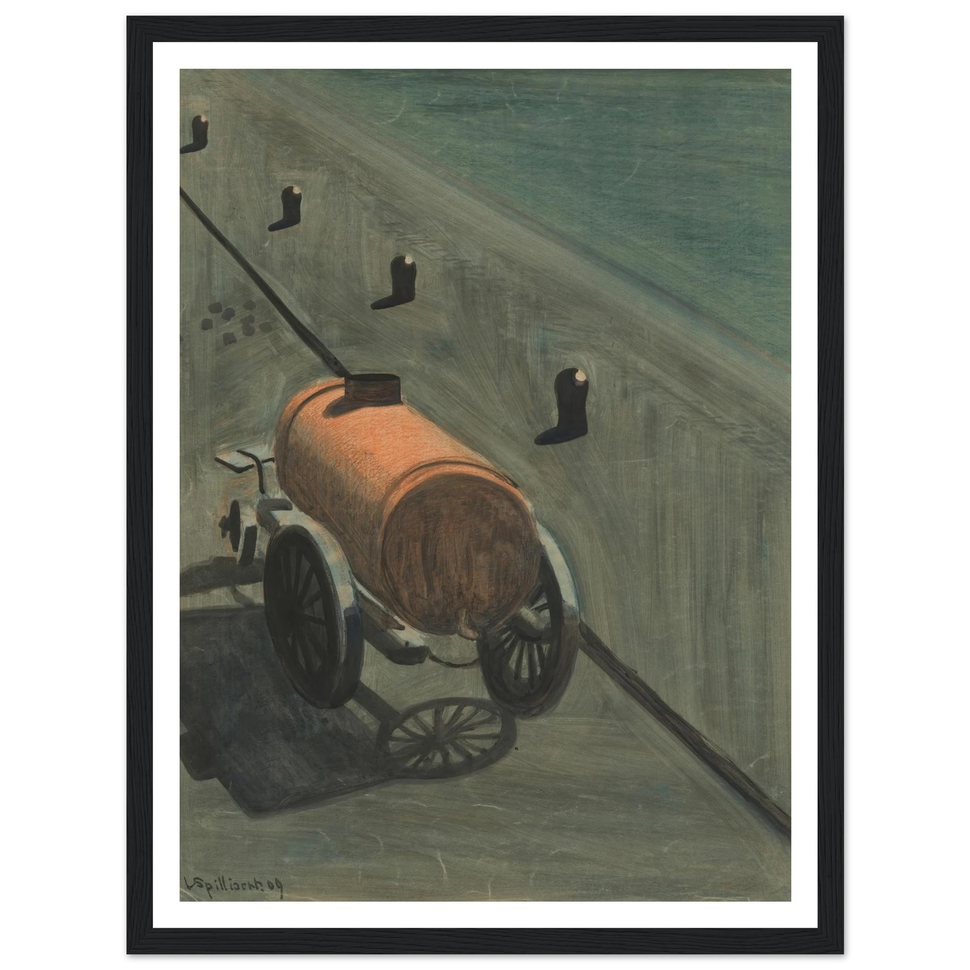 De waterkar (1909) Art Print | Leon Spilliaert-Quipham Collections