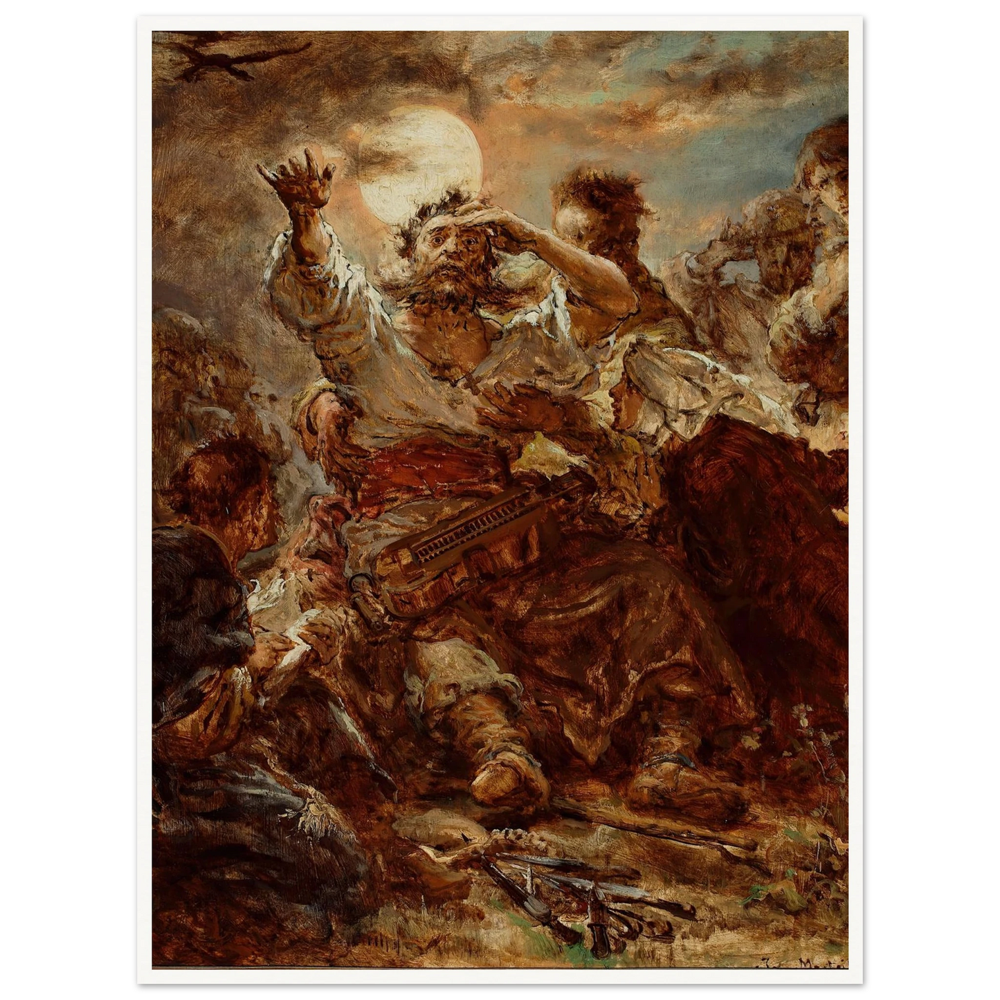 Sketch for the painting “Wernyhora” (1875) Art Print | Jan Matejko-Quipham Collections