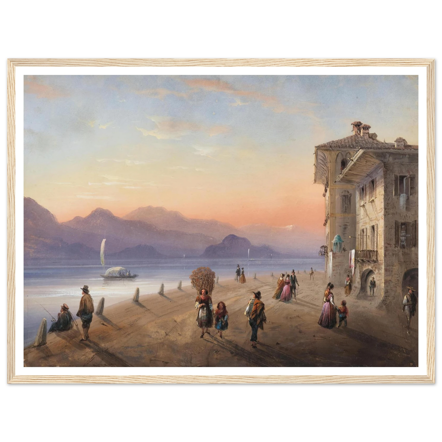 Palazzo Borromeo, Isola Bella on Lake Maggiore (1849) Art Print | Carlo Bossoli-Quipham Collections