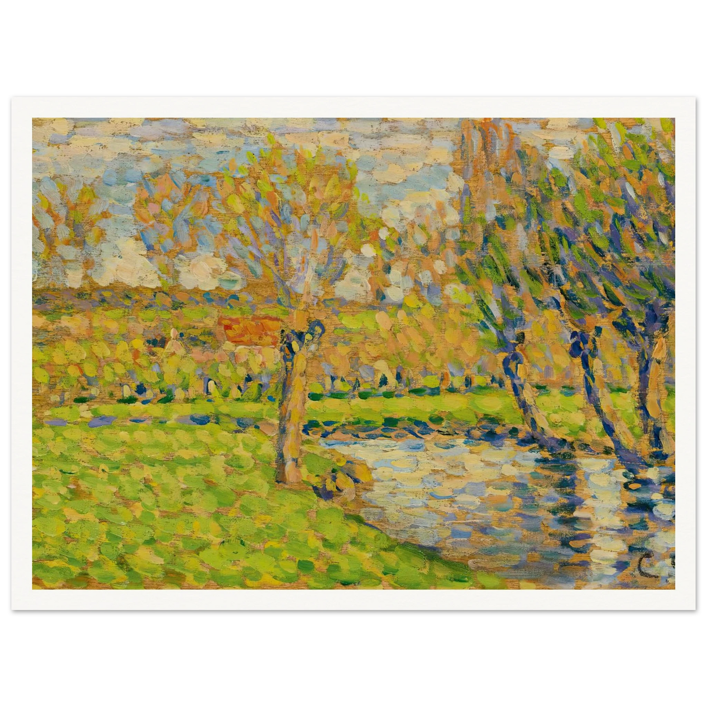 Bords De L’Epte À Éragny Art Print | Camille Pissarro-Quipham Collections