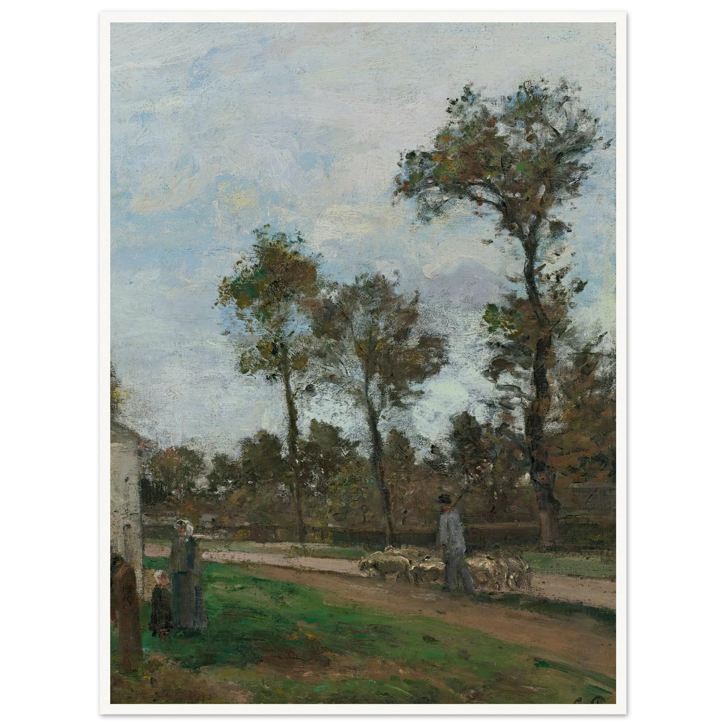 Route À Louveciennes (circa 1870) Art Print | Camille Pissarro-Quipham Collections