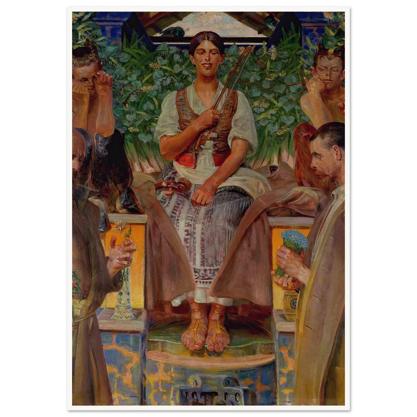 Homage to art and the muse (1910) Art Print | Jacek Malczewski-Quipham Collections
