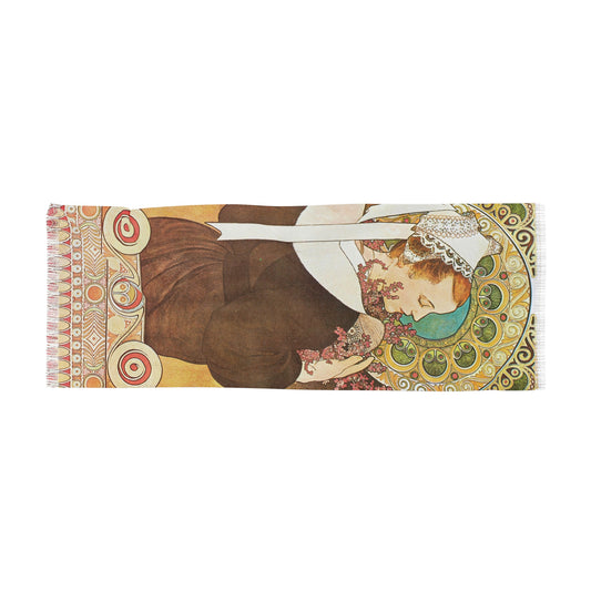 Heather | Alphonse Mucha Scarf – Art Nouveau Scarf-Quipham Collections
