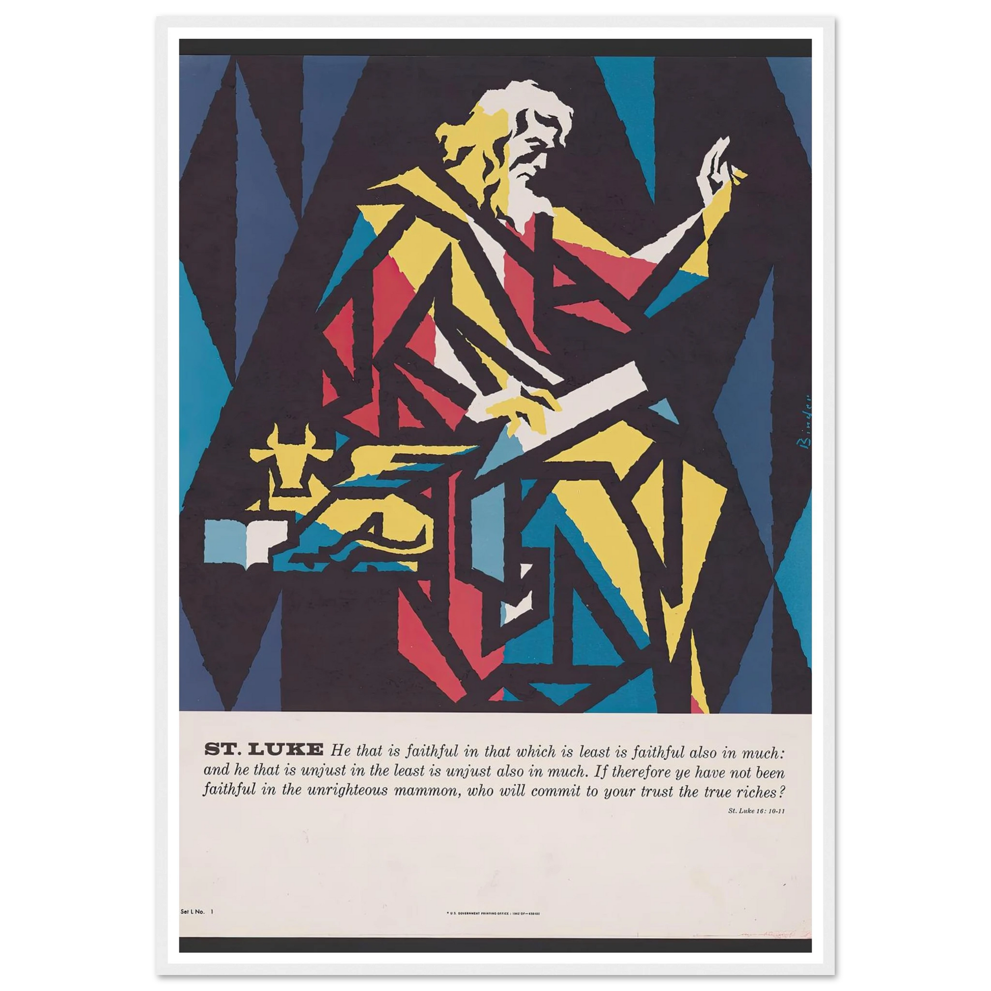 St. Luke (1962) Art Print | Joseph Binder-Quipham Collections