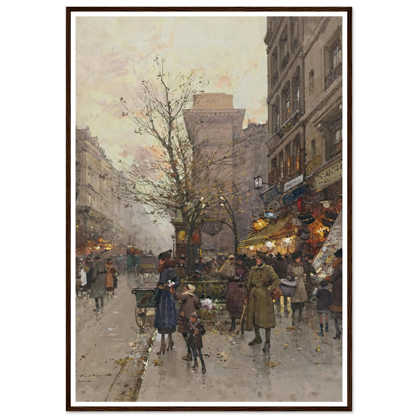 La Porte Saint Denis, Paris Art Print | Eugene Galien Laloue-Quipham Collections